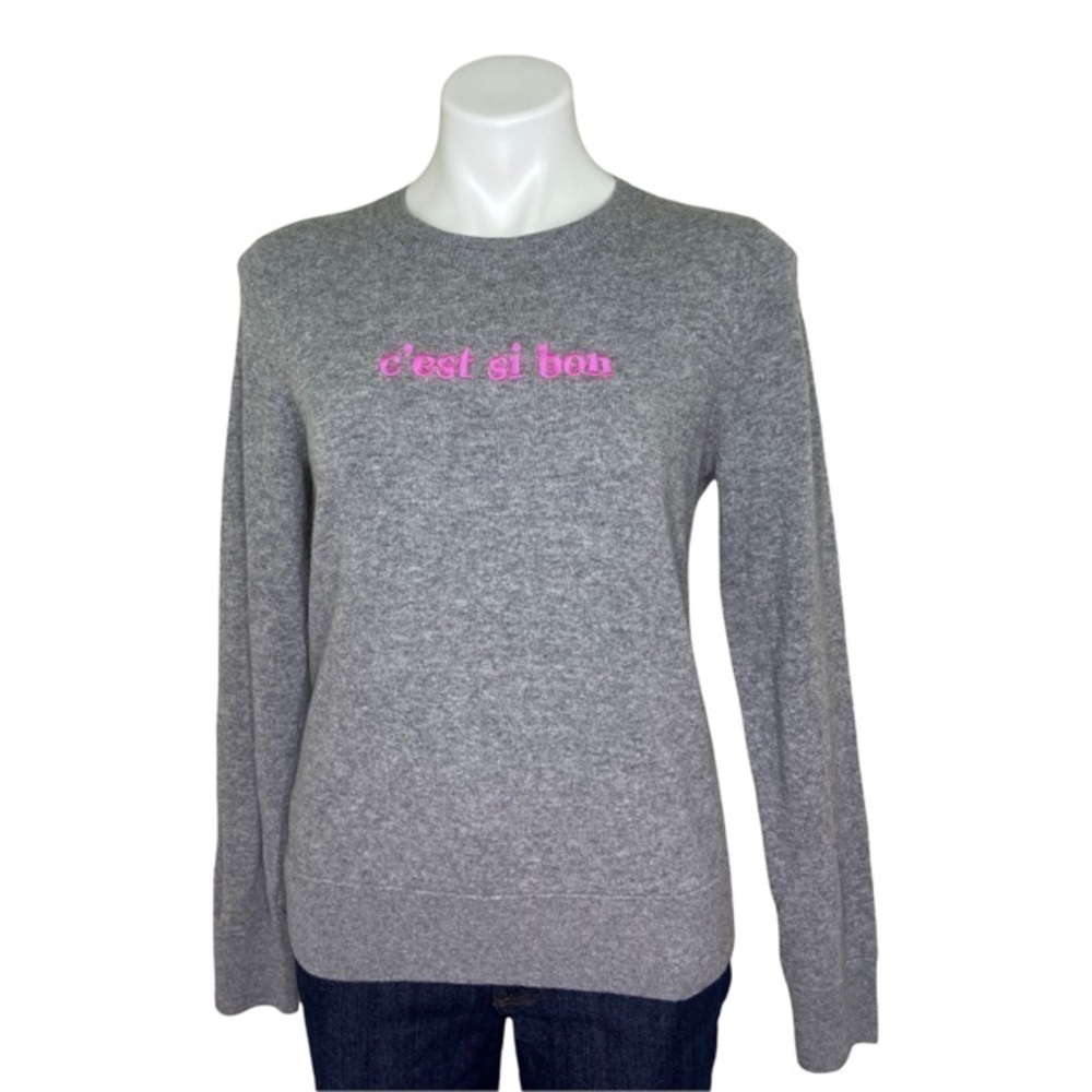 Banana Republic Italian Merico Blend Grey Pullover Sweater